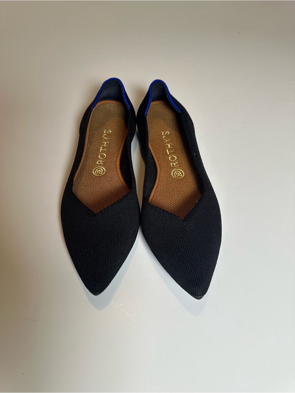 Rothy's Black Pointed Knit Flats - Picture 4 of 4